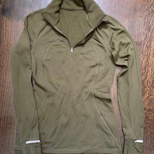 Olive Green Lululemon Quarter Zip